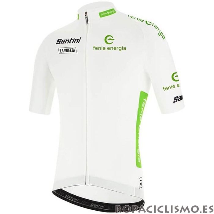 2020 Maillot Vuelta Espana Tirantes Mangas Cortas Blanco